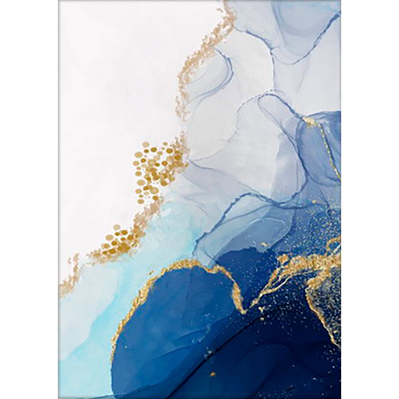 Arte moderno, Abstracción cósmica azul, decoración pared Cuadros Abstractos Pintura Abstracta venta online